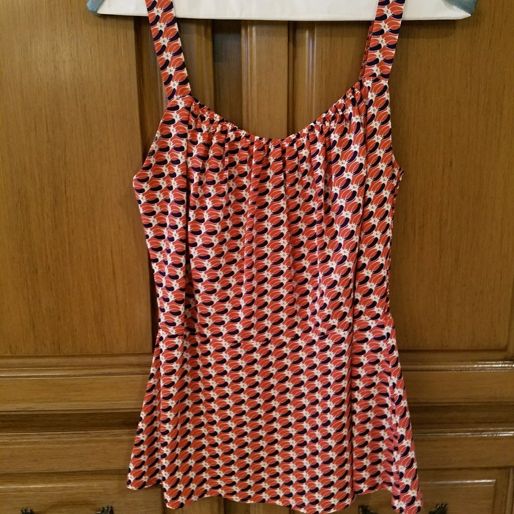 Cabi red peplum top